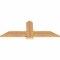 Ekena Millwork Eugene Smooth Timber Gable Bracket, Western Red Cedar, 48"W x 18"H x 1 1/2"D x 5 1/2"F, 9/12 Pitch GBW048X18X0206EUG00SWR - alternate 4